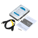 Single Bay 2.5 To 3.5 Sata Converter Adapter Usb 3.0 External Hard Drive Enclosure Internal Hdd &