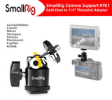 Smallrig Cold Shoe To 1/4 Inch Threaded Adapter For Cameras 761 - Imported From Uk