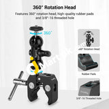 Smallrig Multi-Function Super Clamp With Double Ball Heads & 1/4 Screw 1138 - Imported From Uk