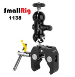 Smallrig Multi-Function Super Clamp With Double Ball Heads & 1/4 Screw 1138 - Imported From Uk