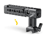 SmallRig NATO Top Handle Quick Release Handgrip, Built-In Cold Shoe Mount, 1/4''-20 And 3/8''-16 Thread Holes, Locating Holes For ARRI Standard, Back/Forward Adjustable  1955 - Imported from UK