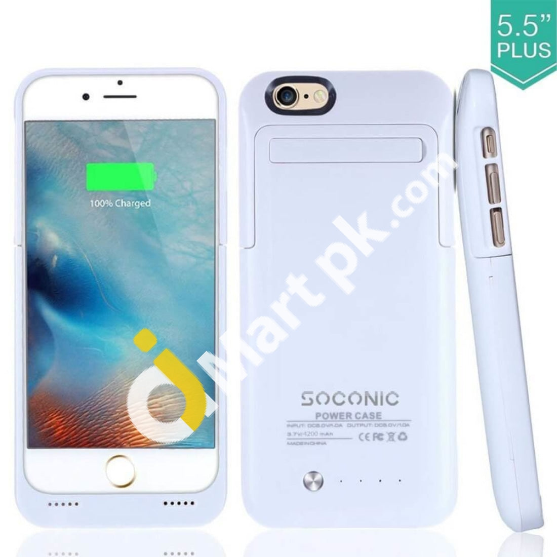 Soconic 4200Mah Rechargeable Extended Battery Charging Case For Iphone 6 / 6S Imported From Uk