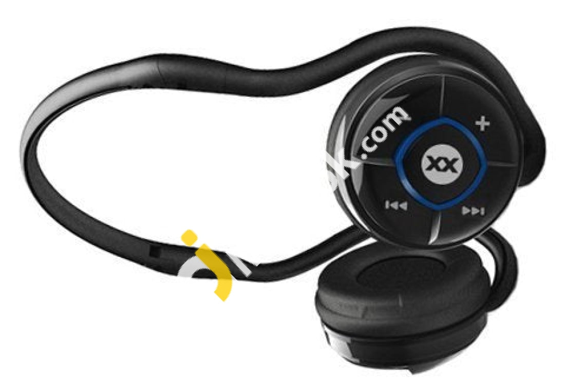 Sonixx Sx1 Black Wireless Neckband Bluetooth Headphones Folding Headset With Noise Cancelling