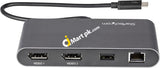 Thunderbolt 3 Mini Dock Dual 4K 60Hz Docking Station With Displayport 1X Usb-A Hub Usb 3.0/5 Gbe -