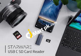 Starware Usb C To Sd/Microsd Card Reader 2-In-1 Usb-C (Thunderbolt 3) Portable For Macbook Galaxy