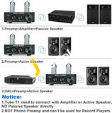 Suca Audio Tube-T1 Preamplifier Vacuum Tube Amplifier Buffer Mini Hi-Fi Stereo Preamp With Treble &