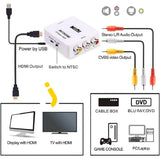 Sunavo Mini Av To Hdmi Converter Composite Rca Cvbs Hd Video Audio Box Adapter - Imported From Uk