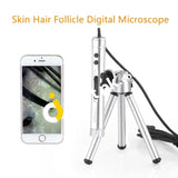 Supereyes Usb Digital Microscope Magnifier With Led 2.0Mp 1-300X Slide Control Handheld Video Camera