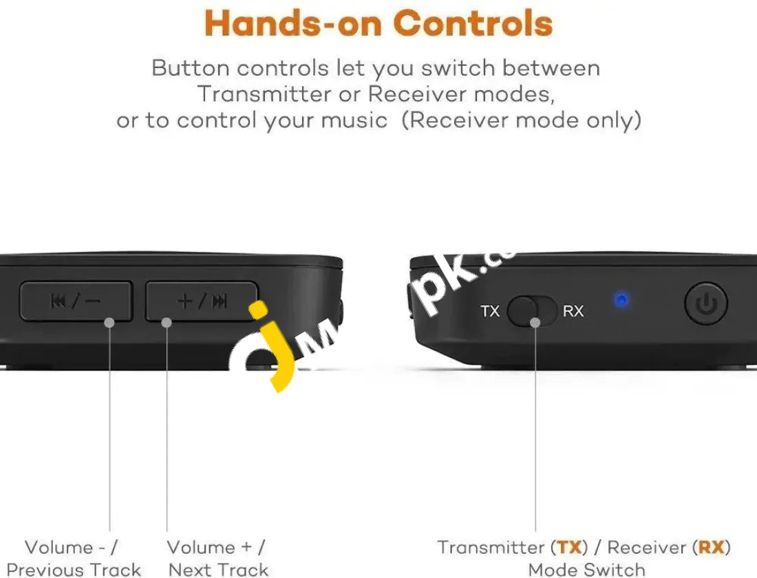 TaoTronics Bluetooth 5.0 Transmitter Receiver Wireless 3.5mm Audio Ada AJMartPK