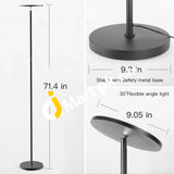 Teckin 30W 2500Lm Dimmable Led Modern Torchiere Floor Lamp - Imported From Uk