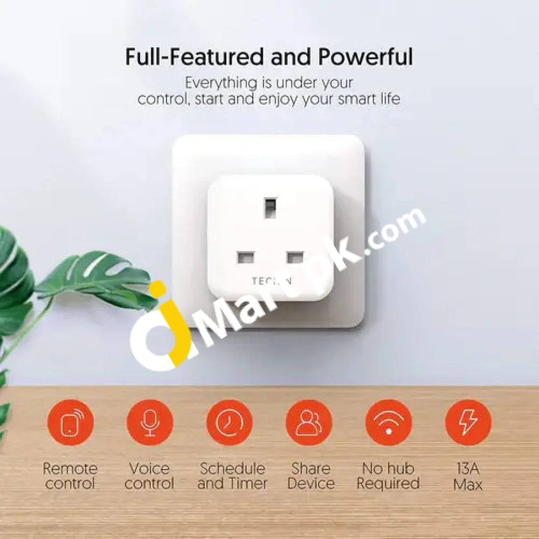 Teckin Wifi Smart Socket 13A 2.4Ghz Works With Amazon Alexa Echo Google Home - Imported From Uk