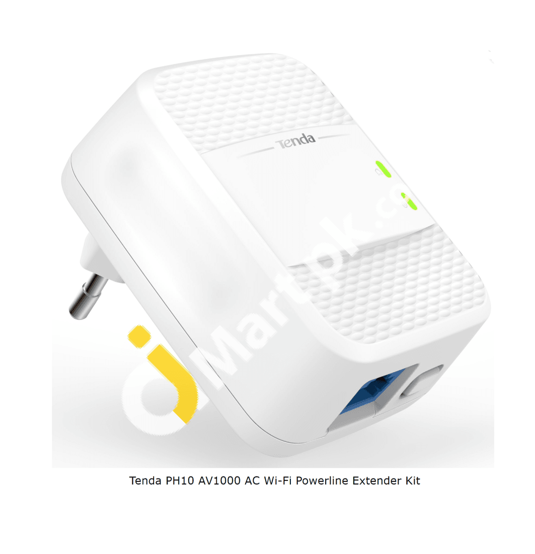Tenda Powerline Wifi Extender (Av1000) With Dual Band Gigabit Port Plug & Play - Imported From Uk