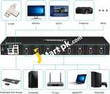 Tesmart 8 Port Hdmi Kvm Switch Support 4K@ 30Hz With Standard Usb 2.0 Rs232 Lan Auto-Scan Ir Control