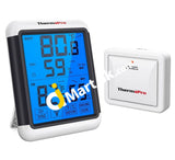 ThermoPro Indoor Outdoor Thermometer, Wireless Digital Hygrometer, Temperature Humidity Monitor with Touch Screen & Backlight Humidity Indicator - Imported from UK