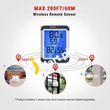 Thermopro Indoor Outdoor Thermometer Wireless Digital Hygrometer Temperature Humidity Monitor With