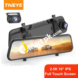 Thieye Carview 3 Mirror Dash Cam Dvr 2.5K 1440P Hd 10 Touch Screen Video Recorder Dual Lens Rearview