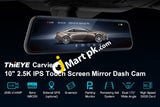 Thieye Carview 3 Mirror Dash Cam Dvr 2.5K 1440P Hd 10 Touch Screen Video Recorder Dual Lens Rearview
