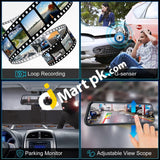 Thieye Carview 3 Mirror Dash Cam Dvr 2.5K 1440P Hd 10 Touch Screen Video Recorder Dual Lens Rearview