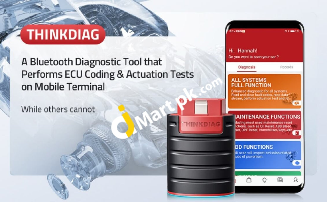 Thinkdiag OBD2 Scanner Bluetooth, All System Bidirectional scan Tool OE  Level Diagnostic Tools with ECU Coding,15+ Service Functions All Software 1