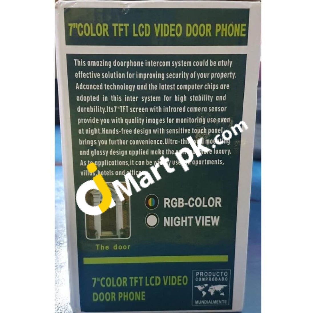 Thinp 7 Tft Color Lcd Video Door Phone With High Definition Image Night Vision Function - Imported