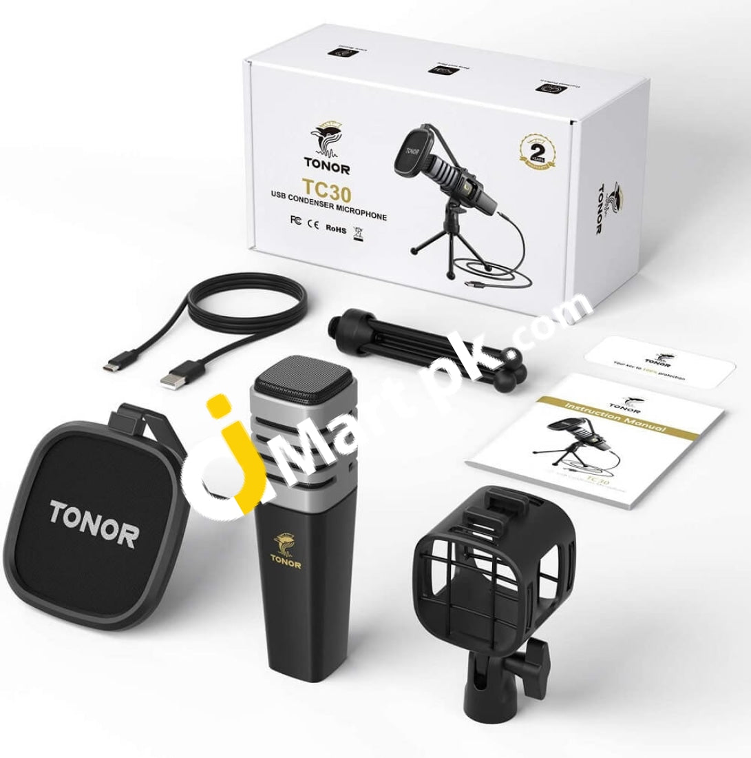 TONOR USB Microphone Kit, Streaming Podcast PC Condenser Computer Mic for  Gaming