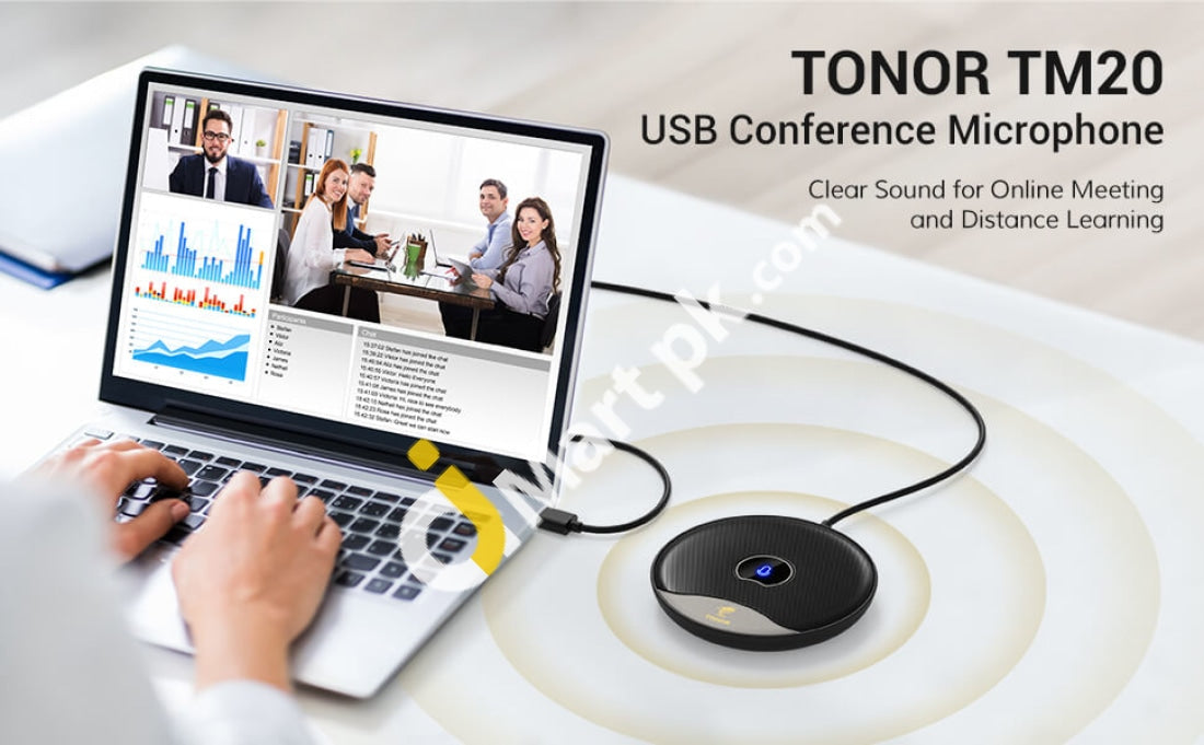 TONOR TM20 USB Conference Microphone, 360° Omnidirectional PC
