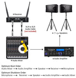 Tonor Tw-820 Wireless Microphone Dual Professional Uhf Cordless Dynamic Handheld System - Imported