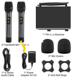 Tonor Tw-820 Wireless Microphone Dual Professional Uhf Cordless Dynamic Handheld System - Imported