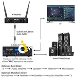 Tonor Tw-820 Wireless Microphone Dual Professional Uhf Cordless Dynamic Handheld System - Imported