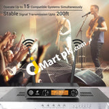 Tonor Tw-820 Wireless Microphone Dual Professional Uhf Cordless Dynamic Handheld System - Imported