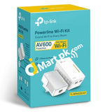 Tp-Link Tl-Wpa4220 Av600 Powerline Wi-Fi Kit 300Mbps 2+1 Ethernet Ports No Configuration Auto-Sync