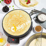 Tristar 12 Griddle & Crepe Maker Non-Stick Grill Electric Pan Dual Use For Blintzes Eggs Pancakes