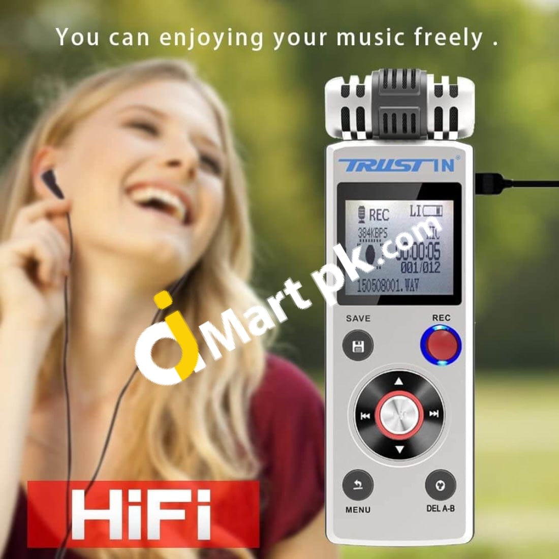 Trustin Digital Voice Recorder Portable 8Gb Pcm Sound Audio Dictaphone For Meetings / Lectures -