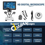 Ttlife Digital Microscope 7 1200X 12Mp Maximum Working Distance 10Cm With Fill Light & Remote