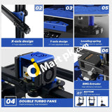 Two Trees Bluer 3D Printer Diy Kit With 3.5 Touchscreen 235X235X280Mm Print Size Support Auto