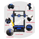 Two Trees Bluer 3D Printer Diy Kit With 3.5 Touchscreen 235X235X280Mm Print Size Support Auto
