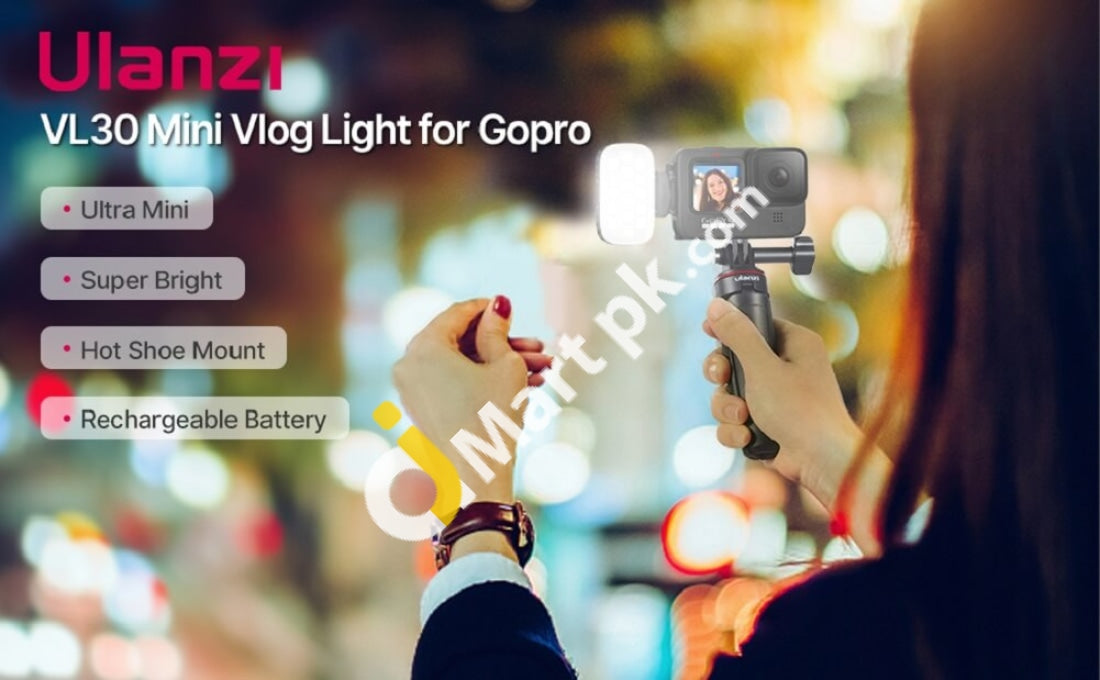 Camera Light Ulanzi Mini Rechargeable Pocket Sized 5600K Led Video With 4 Brightness Levels For