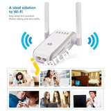 Urant 300Mbps Wifi Access Point/Router Mini Signal Booster With Dual External Antenna Comply