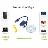 Usb 3.0 To Vga Converter Hd Video Adapter - Imported From Uk