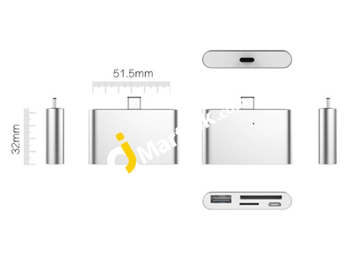 Usb 3.1 Type C Card Reader Mini Adapter For Android Phones Tf Otg Memory - Imported From Uk