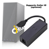Usb 56K External Voice Fax Data Modem Compatible With Win7/8/10 Xp Supports V.92 Protocols -