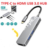 Usb-C To Hdmi 4-In-1 Hub With 2 Usb 3.0 Port 1 Charging & - Imported From Uk