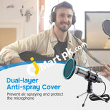 Usb Condenser Microphone With Tripod For Live Broadcast Game Skype Youtube Studio Video Recording