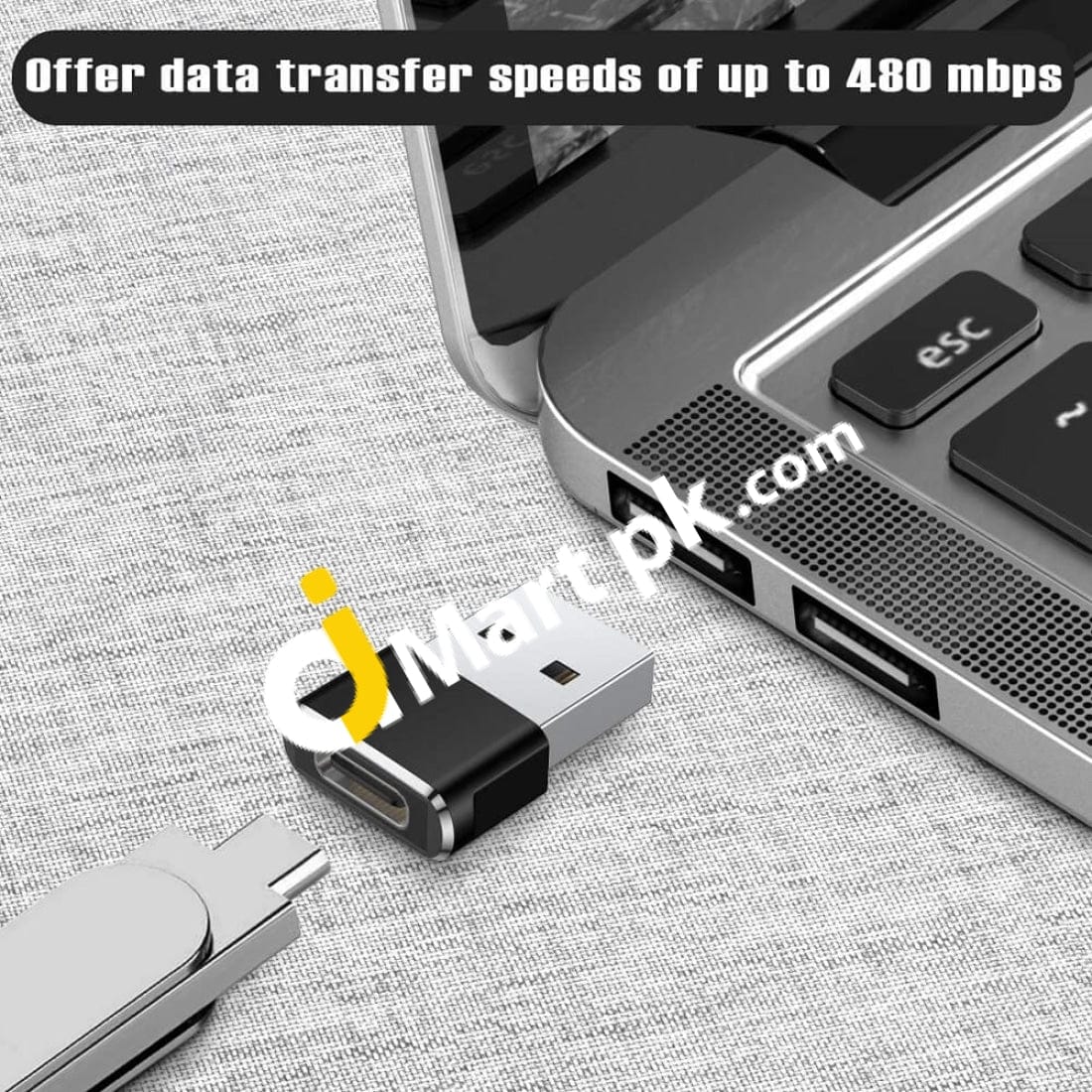 Usb To C Adapter Type Female A Male Charger Cable Converter - Imported From Uk