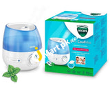 Vicks® 1.8L Mini Cool Mist Ultrasonic Humidifier Adjustable Control Covers Up To 15M2 Quiet