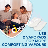 Vicks® 1.8L Mini Cool Mist Ultrasonic Humidifier Adjustable Control Covers Up To 15M2 Quiet