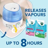 Vicks® 1.8L Mini Cool Mist Ultrasonic Humidifier Adjustable Control Covers Up To 15M2 Quiet