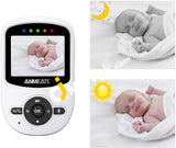 Video Baby Monitor Digital 2.4Ghz Wireless With Temperature Long Transmission Range 2-Way Talk Night