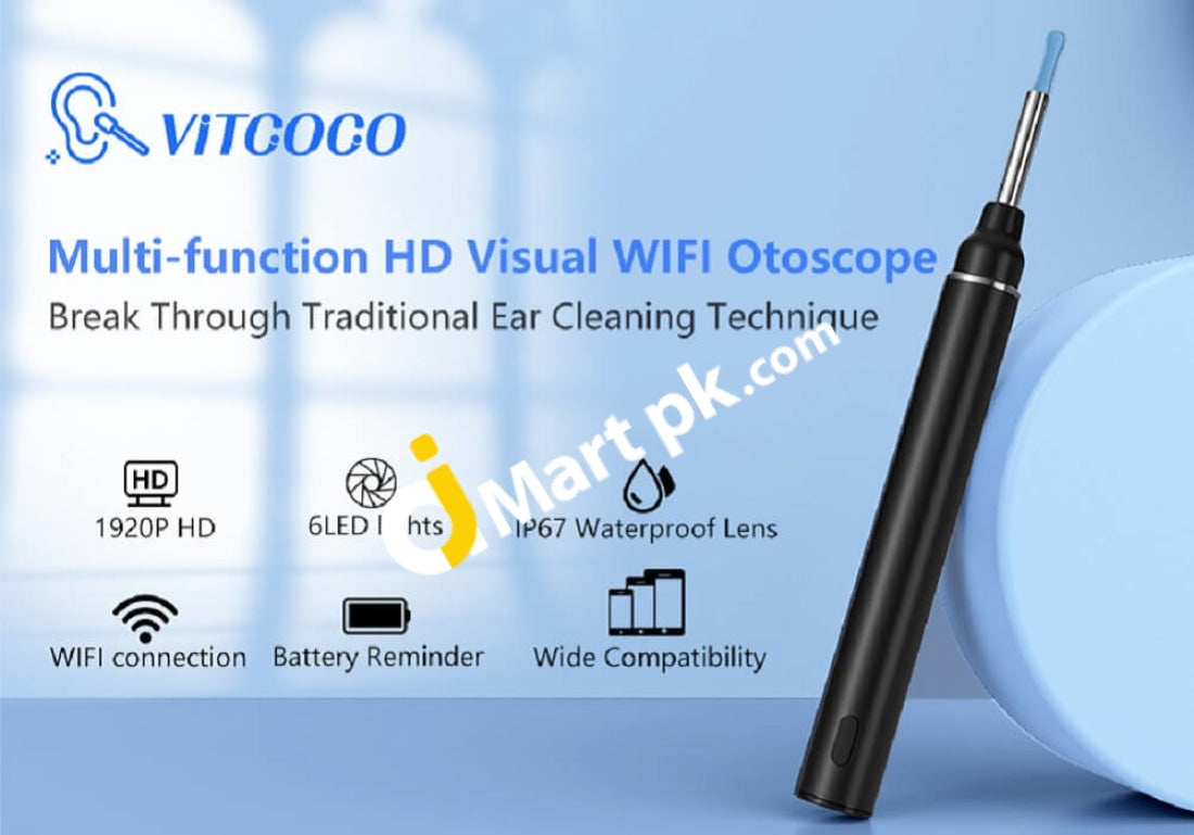 VITCOCO Ear Wax Removal Tool Kit, Wireless Ear Cleaner with 1920P HD 3 –  AJMartPK