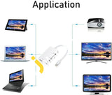 Vtin 4-In-1 Mini Display Port To Vga Hdmi Dvi Audio With Micro Usb Adapter For Apple Imac / Laptop -